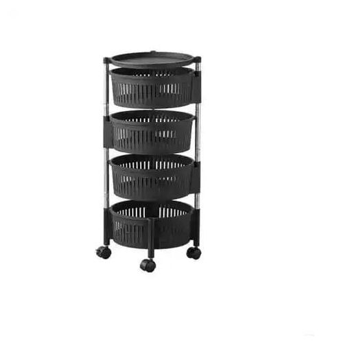 Rotating Kitchen Storage Rack – 4-Layer Organizer Shelf