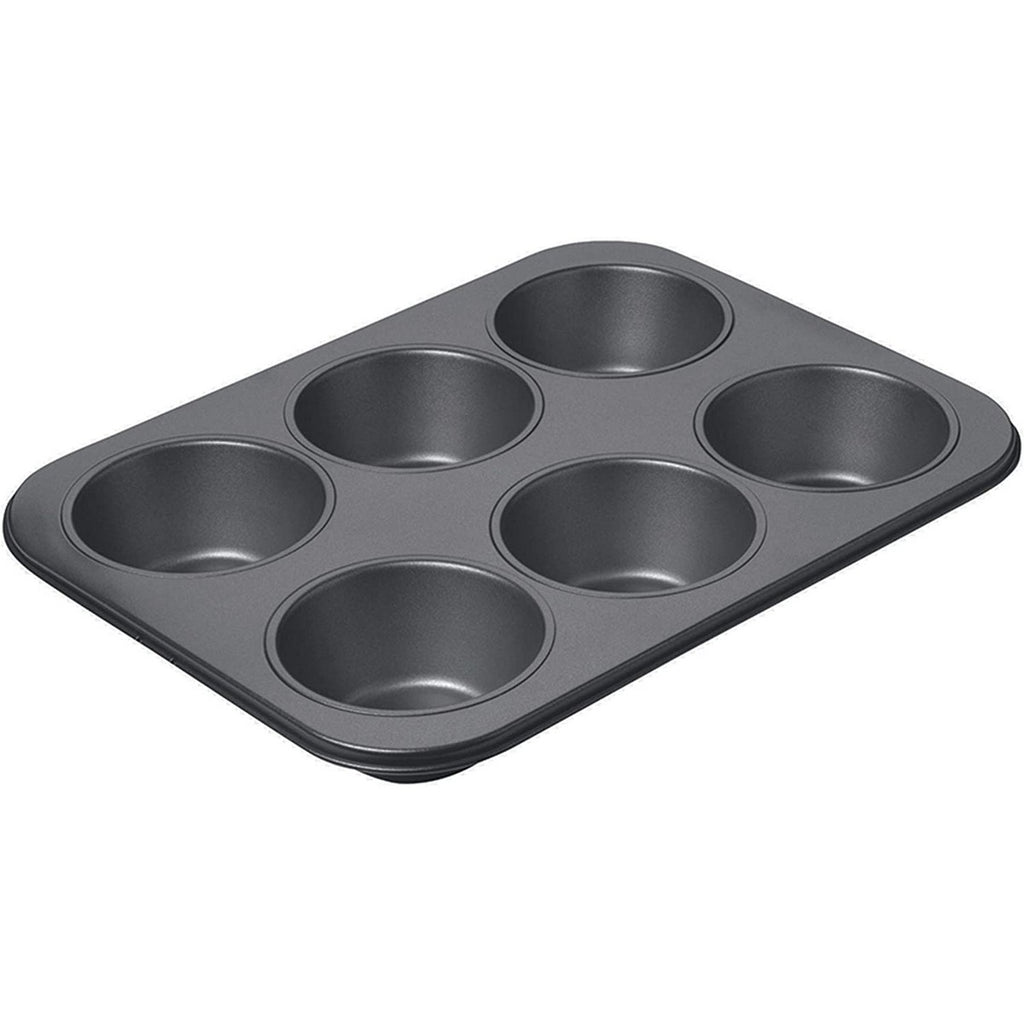 6-Cup Non-Stick Muffin Pan – Silver
