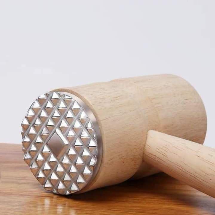 Meat Hammer With Wooden Handle Meat Grinder Mallet Steak