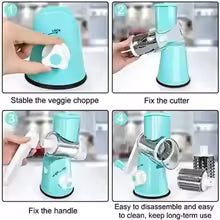 Manual Hand Crank Kitchen Vegetable Cutter Multifunctional Cross-border Home Use Potato Thread Scraper Slice Machine Roller