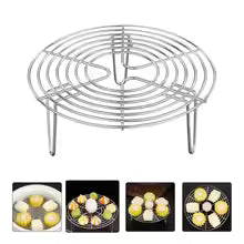 Durable 304 Stainless Steel Tray Stand Pot Steaming Steamer Rack Cookware Steamer Shelf