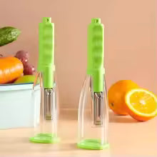 Stainless Steel Peeling Knife Lightweight Easy to Clean Fruit Peeler Multi-Purpose With Storage Box Knife Peeler