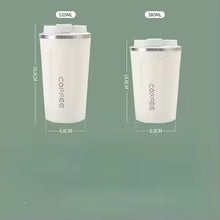 Stainless Steel Coffee Tumbler Thermos Cup with Intelligent Temperature Display Portable Travel Mug 380ml
