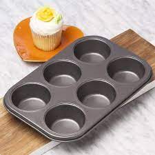 6-Cup Non-Stick Muffin Pan – Silver