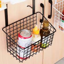 Kitchen Cabinet Wrought Iron Storage Basket
